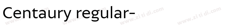 Centaury regular字体转换